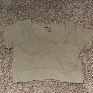 Green Crop Top Size Large From Garage
